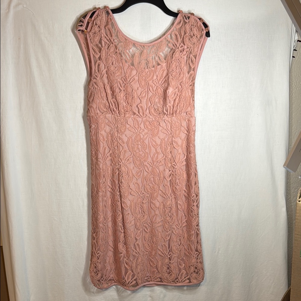 Cynthia Rowley Pink Cap Sleeve Sheath Dress